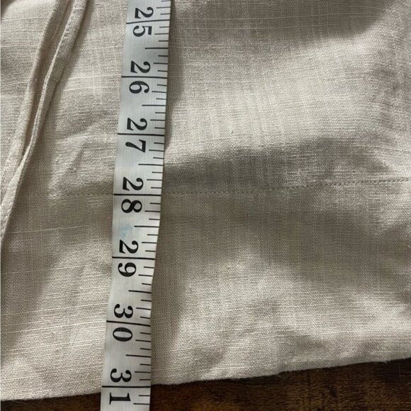 H Halston Linen Blend cap sleeve Utility Tunic Jacket in stone size XXL neutral - Picture 13 of 14